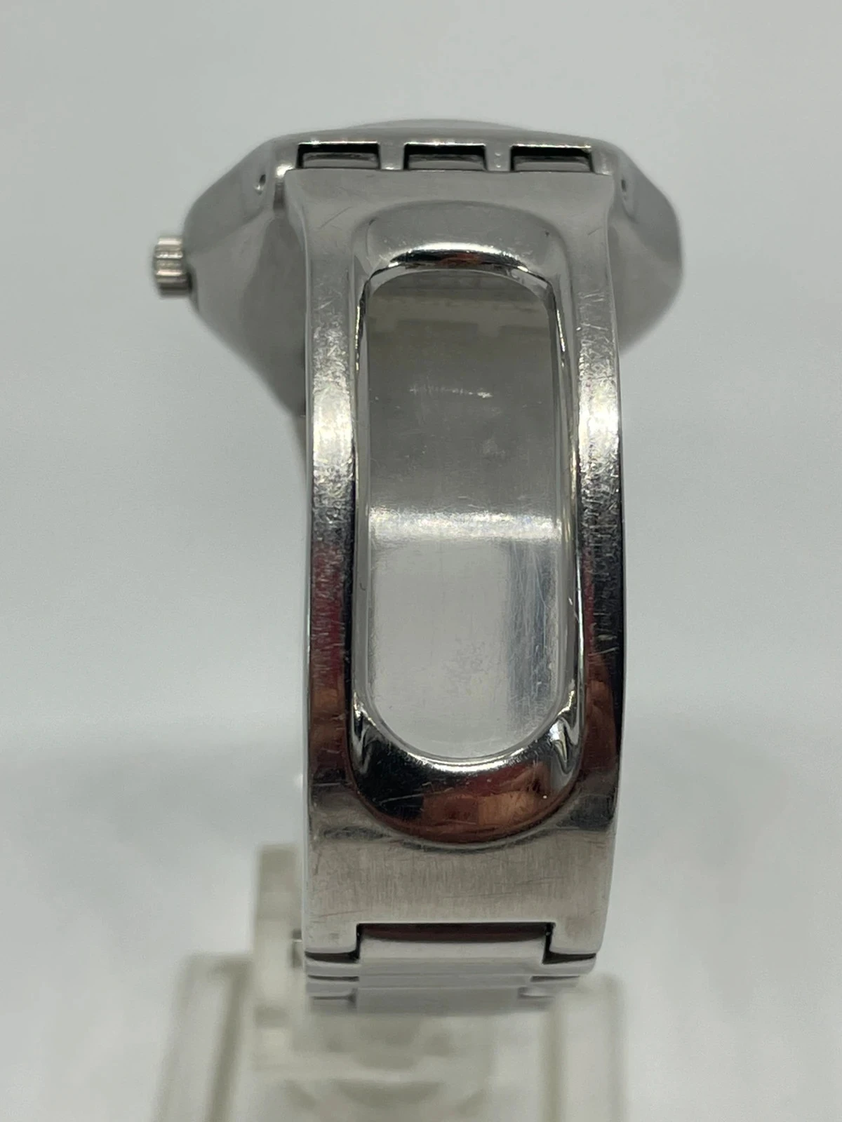 Swatch Irony V8 roestvrij staal met minimalistische zilveren wijzerplaat – vintage jaren 90 – photo 8